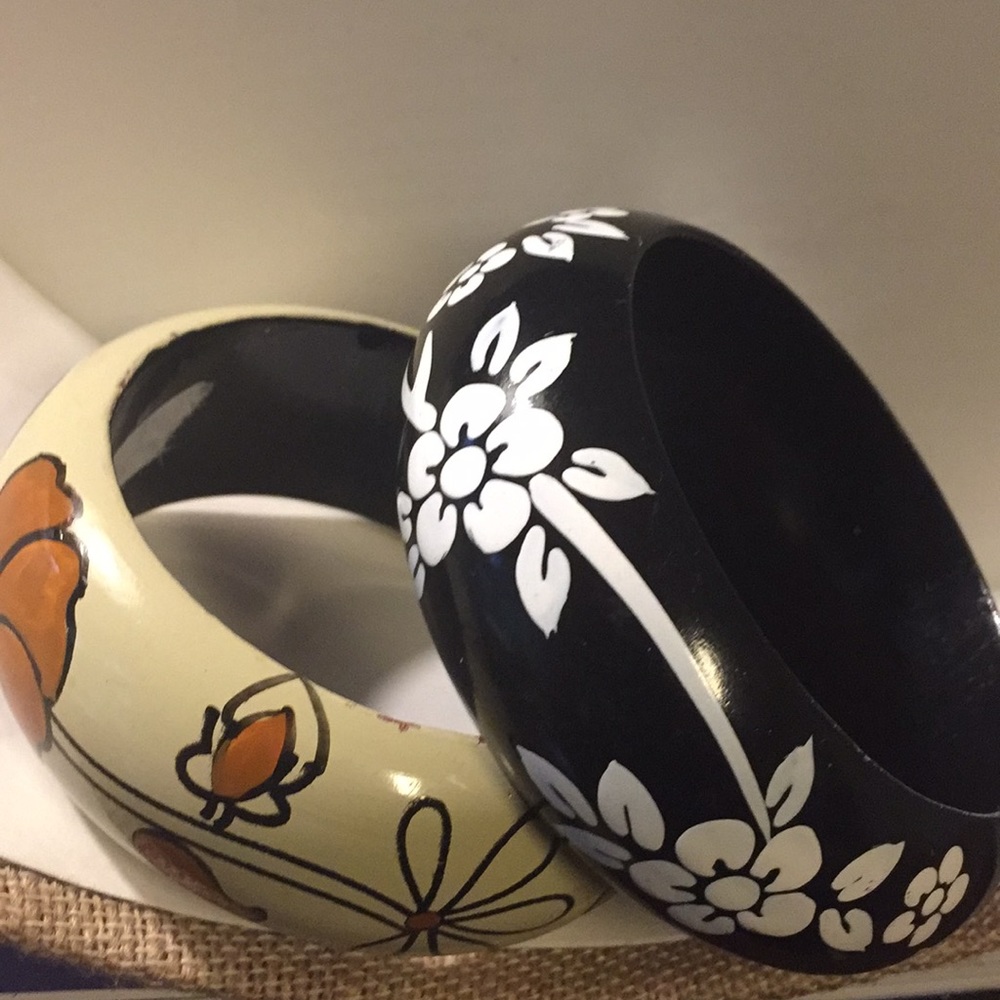 Wooden Painted Bracelets